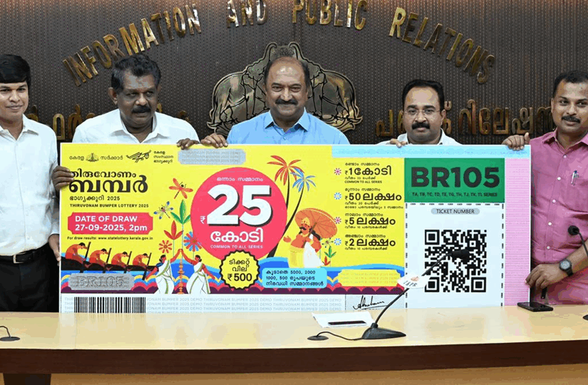 തിരുവോണം ബമ്പര്‍ നറുക്കെടുപ്പ് 27-ന് ശനിയാഴ്ച്ച  Kerala Thiruvonam Bumper 2025 Kerala Lottery BR-105 results Thiruvonam Bumper lottery news Kerala Onam Bumper 2025 draw Kerala Lottery ₹25 crore prize Kerala Thiruvonam Bumper prize structure Kerala Lottery BR-105 ticket price Thiruvonam Bumper draw date 2025 Kerala Onam Bumper live results Kerala Lottery Kozhikode winners Kerala Thiruvonam Bumper 2025 results live How to check Kerala Lottery BR-105 results Kerala Onam Bumper ₹500 ticket details Thiruvonam Bumper 2025 winner list Kerala Lottery BR-105 draw time 2 PM Kerala Thiruvonam Bumper ticket series TA-TL Kerala Lottery Onam Bumper prize claim process Kerala Thiruvonam Bumper 2025 sales figures Kerala Lottery Gorky Bhavan draw 2025 Kerala Onam Bumper 90 lakh tickets Kerala Lottery ₹1 crore second prize Kerala Thiruvonam Bumper consolation prize Kerala Onam Bumper ₹50 lakh third prize Kerala Lottery BR-105 official results Kerala Thiruvonam Bumper agents commission Kerala Lottery Thiruvonam Bumper Kozhikode Kerala Onam festive lottery 2025 Kerala Lottery Palakkad ticket sales Kerala Thiruvonam Bumper vs other lotteries Kerala State Lottery Department 2025 calicut Kerala Thiruvonam Bumper Kozhikode 2025 Kerala Lottery BR-105 Kozhikode Thiruvonam Bumper Kozhikode news Kerala Onam Bumper Kozhikode results Kozhikode Thiruvonam Bumper ₹25 crore Kerala Lottery Kozhikode ticket sales Thiruvonam Bumper Koyilandy theft Kerala BR-105 draw Kozhikode Kozhikode Thiruvonam Bumper live results Kerala Lottery Kozhikode prize winners Kerala Thiruvonam Bumper 2025 Kozhikode results How to check Kerala Lottery BR-105 Kozhikode Thiruvonam Bumper ticket theft Kozhikode 2025 Kerala Lottery Kozhikode ticket sales 2025 Kerala Onam Bumper Koyilandy stall theft Kerala Thiruvonam Bumper draw time Kozhikode Kerala Lottery BR-105 prize claim Kozhikode Kozhikode Thiruvonam Bumper ticket series TA-TL Kerala Lottery Gorky Bhavan draw Kozhikode Kerala Thiruvonam Bumper 90 lakh tickets Kozhikode Kerala Lottery Kozhikode theft investigation Thiruvonam Bumper Kozhikode ticket security Kerala Onam Bumper sales Kozhikode 2025 Kozhikode lottery stall break-in 2025 Kerala Thiruvonam Bumper live draw Kozhikode Kerala Thiruvonam Bumper Kozhikode vs Palakkad Kerala Lottery North Kerala sales 2025 Kozhikode Onam festive lottery news Kerala Thiruvonam Bumper vs other lotteries Kerala State Lottery Kozhikode updates calicut reporter, calicutreporter.com, calicutreporterdotcom