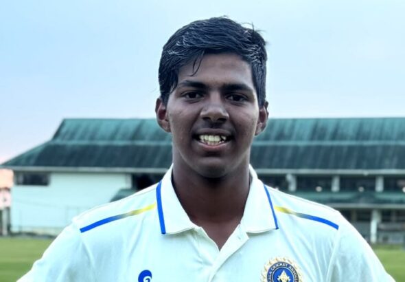 കൂച്ച് ബെഹാർ ട്രോഫിയിൽ 189 റണ്‍സ് നേടിയ മാനവ് കൃഷ്ണ, Kerala cricket team - Kerala Cricket Association (KCA) - Kerala Ranji Trophy 2025 - Kerala cricket schedule 2025 Kerala Ranji Trophy final 2025 - Kerala vs Vidarbha Ranji final - Kerala vs Saurashtra Women's U23 T20 2025 - Kerala cricket live scores Sanju Samson Kerala captain - Sanju Samson Syed Mushtaq Ali Trophy 2025 - Sachin Baby Ranji Trophy 2025 - Jalaj Saxena Kerala stats Kerala Cricket League 2025 - KCL 2025 schedule - Syed Mushtaq Ali Trophy Kerala squad 2025 - Vijay Hazare Trophy Kerala 2025 Sanju Samson latest news Kerala cricket - Kerala cricket Ranji Trophy highlights 2025 - KCA news and events 2025 - Kerala women's cricket U23 results